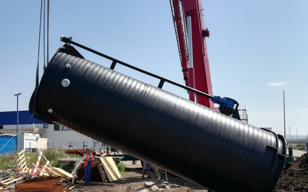 Extindere retele utilitati, energie electrica, gaz, apa, canal + statie pompare ape uzate menajere
